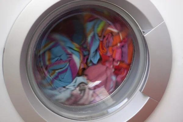 Färgglada tvättstuga — Stockfoto