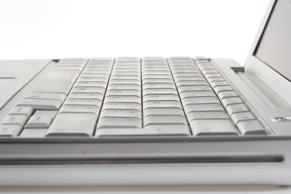 Silberne Tastatur — Stockfoto