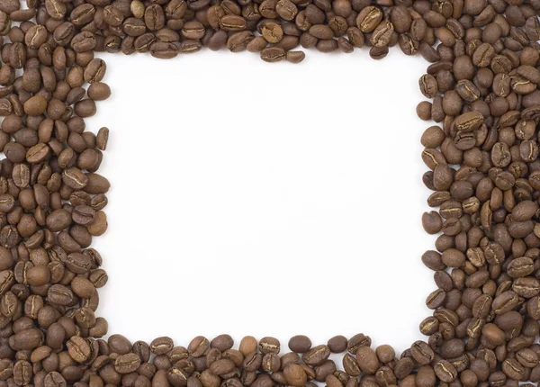 Rettangolo cornice caffè — Foto Stock