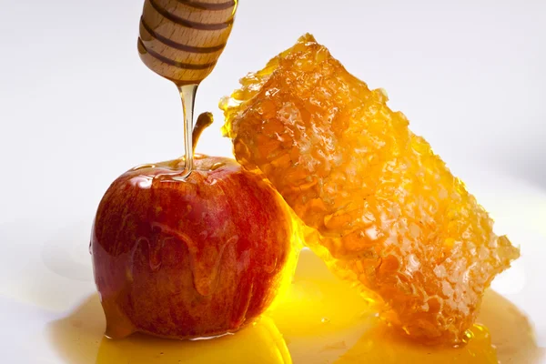 Aplle και μέλι — Φωτογραφία Αρχείου