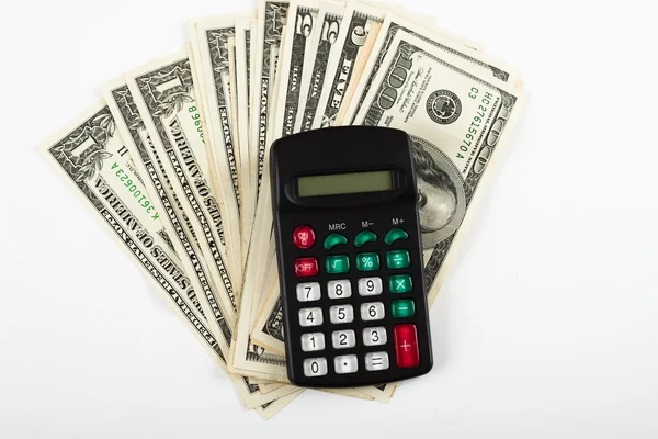 Dolar i kalkulator — Zdjęcie stockowe