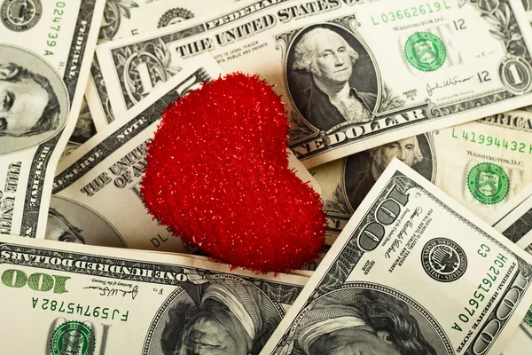 Liebe Geld — Stockfoto