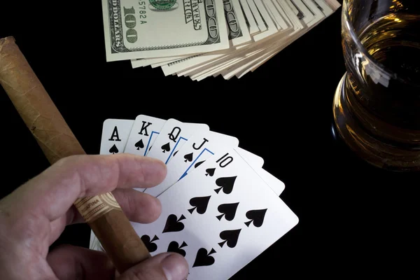 Pokerkväll — Stockfoto