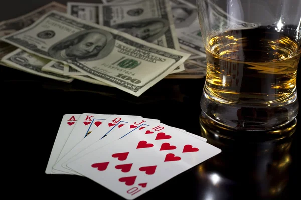 Ніч в покер — стокове фото