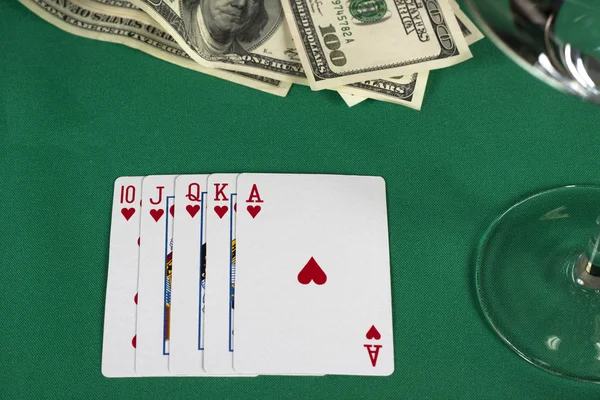 Main de poker — Photo