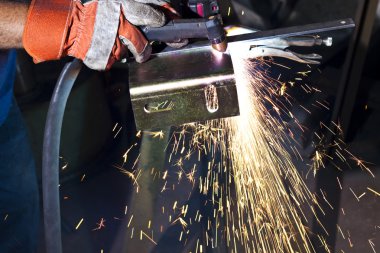 Plasma cutting clipart