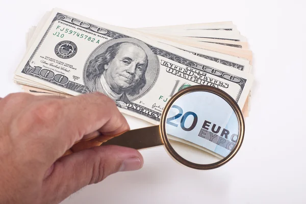Dólar del euro — Foto de Stock