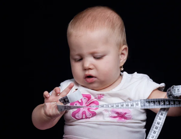 Baby measuring — Stock Photo, Image