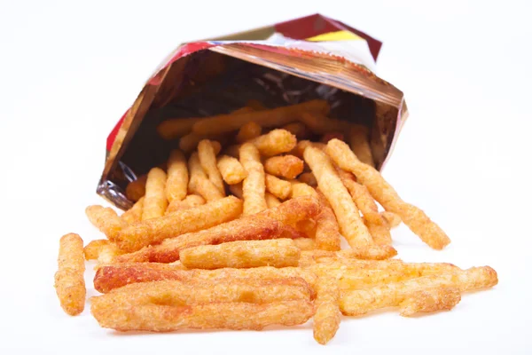 Patatine fritte in un sacchetto — Foto Stock