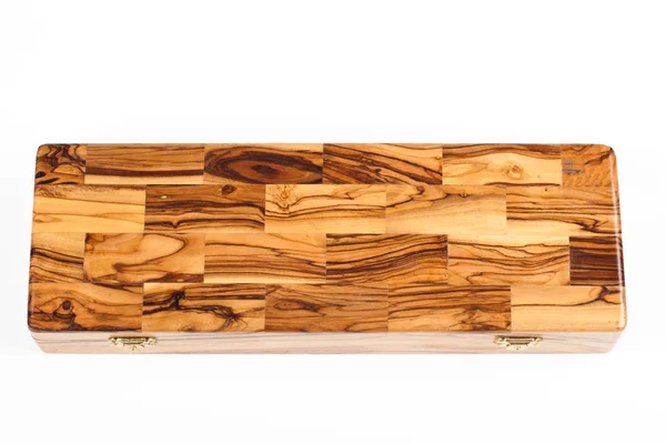 オリーブの木製ボックス — 图库照片