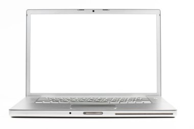 Silver laptop clipart