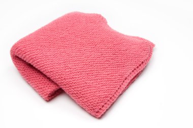 Pink Knitted Blanket clipart