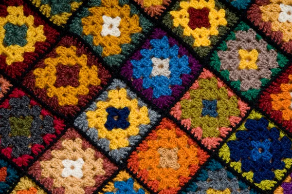 Разноцветное одеяло — стоковое фото