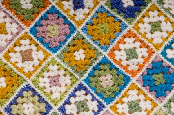 Multi colored blanket — Stock Photo, Image