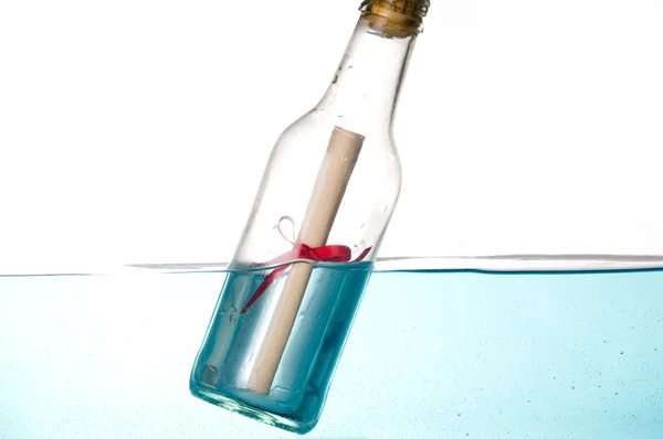 Послание в бутылке — стоковое фото