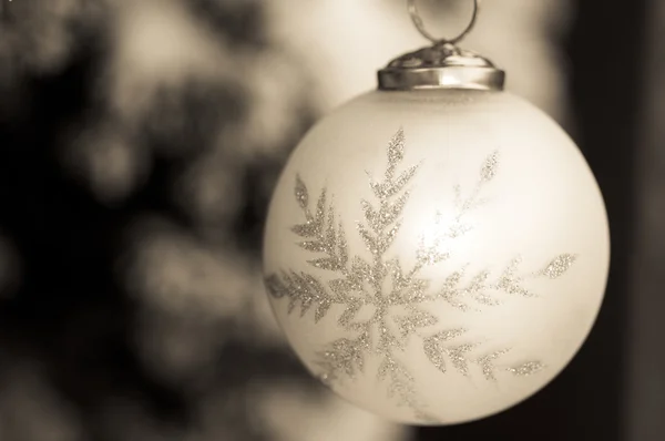 Boże Narodzenie dekoracje z kryształów śniegu — Zdjęcie stockowe