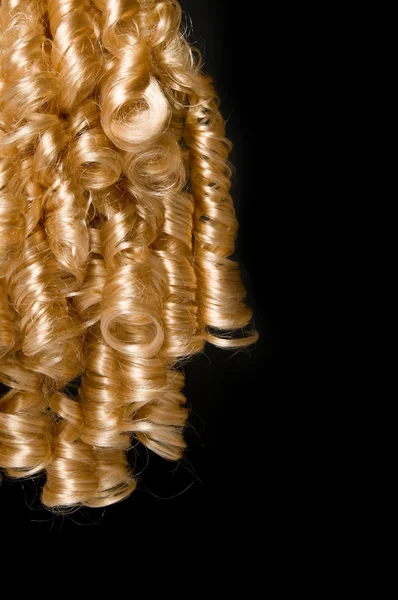 Blond kudrnaté vlasy — Stock fotografie