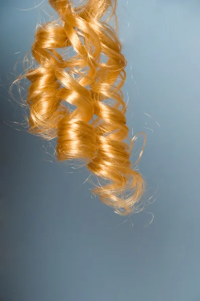 Blonde curly hair — Stock Photo, Image