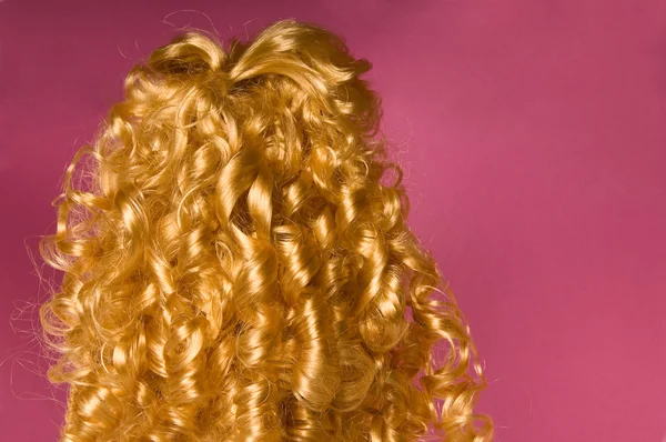 Blonde curly hair — Stock Photo, Image