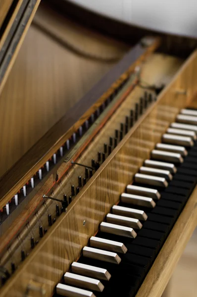 Tastiera per clavicembalo — Foto Stock