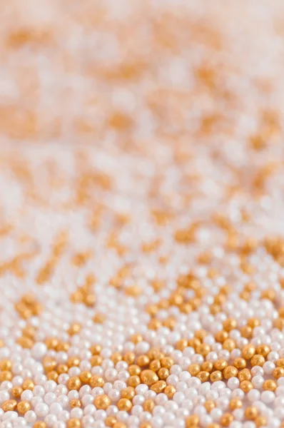 Zlaté cukr perly — Stock fotografie