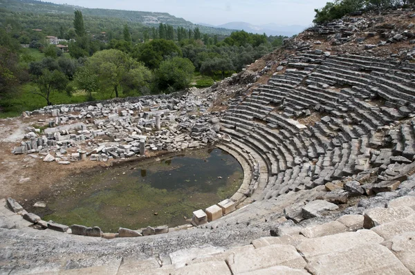 Παλιά θέατρο στην αρχαία πόλη — Φωτογραφία Αρχείου