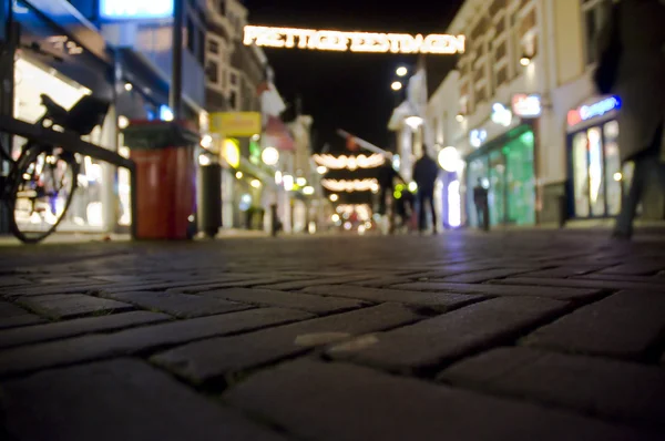 Stock image Night lights at amersfoort