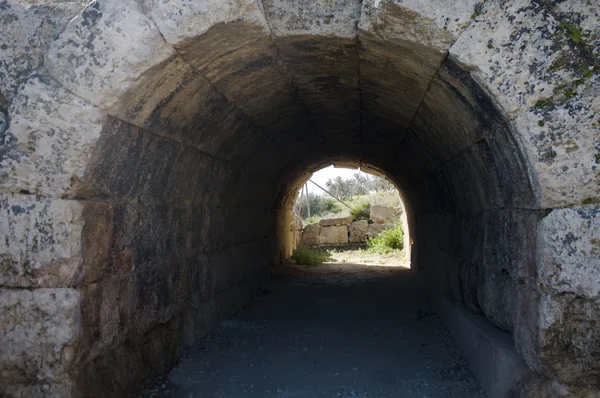 Ancient Tunnel in Greece — Stock Photo, Image