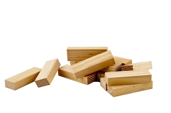 Collapsed wooden blocks — Stock Photo, Image
