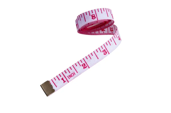 Tape Mesure using by measuring on inch format — Stock Photo, Image