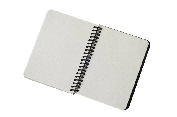 Spiral notepad with path Empty — Stock Photo, Image