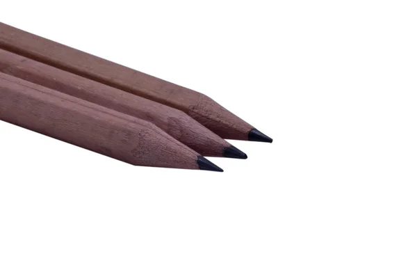 लाकडी तीक्ष्ण पेन्सिल — स्टॉक फोटो, इमेज
