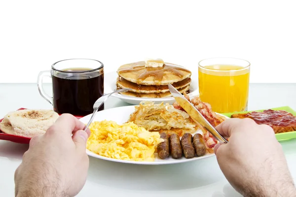Frühstück pov — Stockfoto