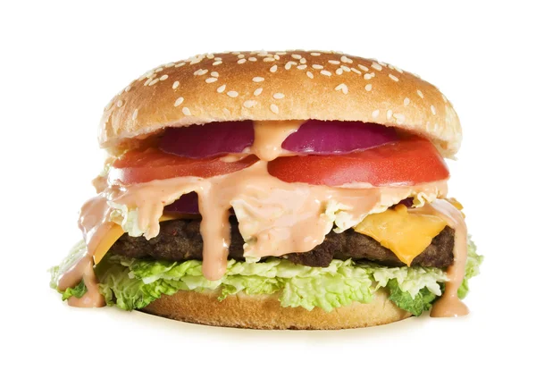 Delicioso cheeseburger — Fotografia de Stock