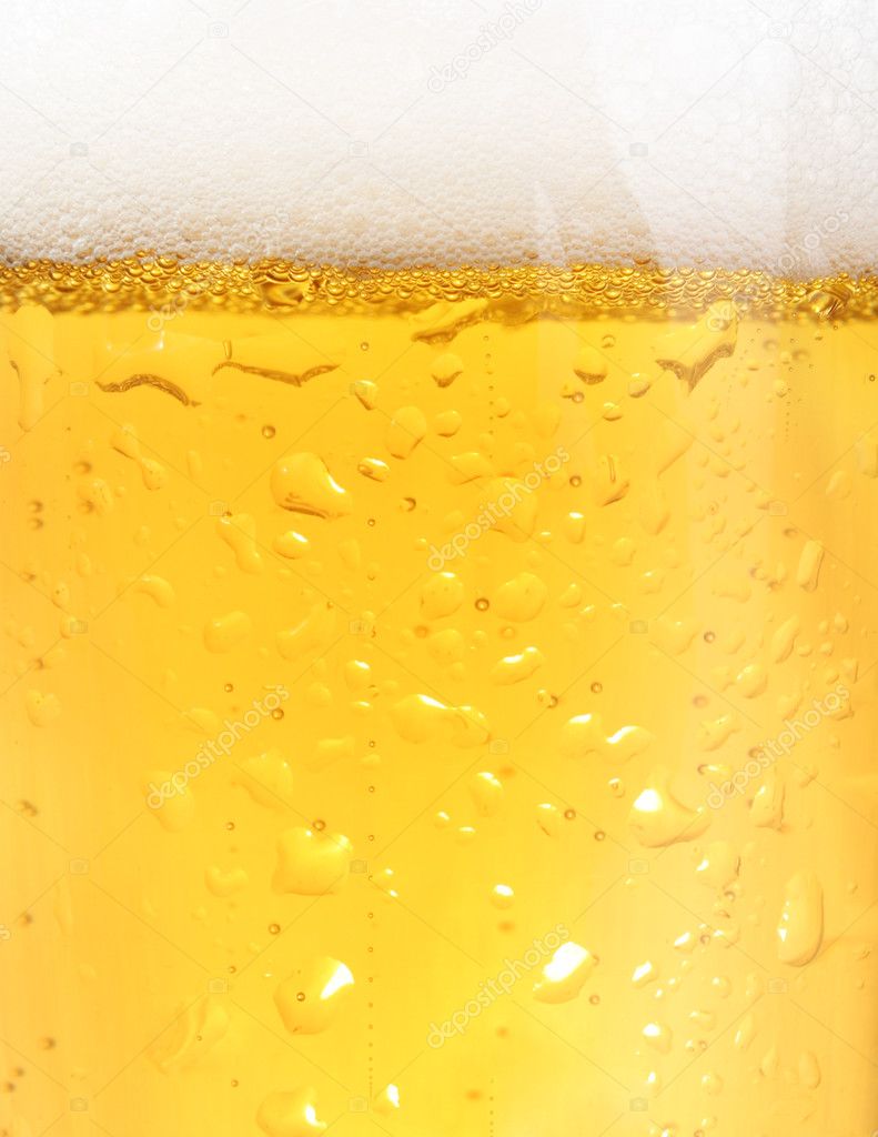 Closeup of beer