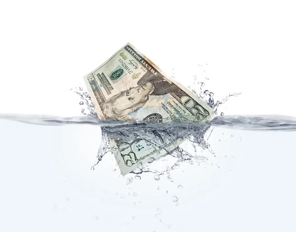 Dinero en el agua —  Fotos de Stock