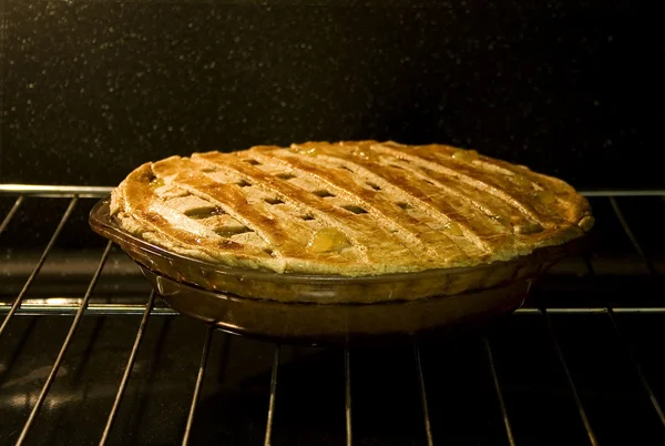 stock image Pie in Oven