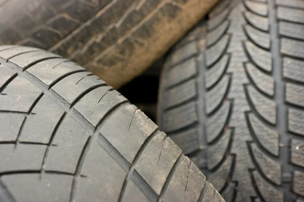 Old car tyres — Stock Photo, Image