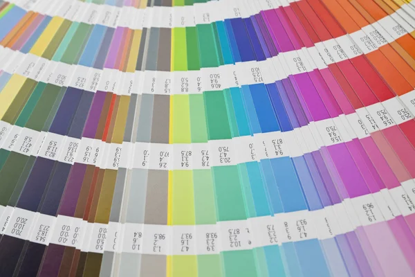 stock image Sampler of pantone colors
