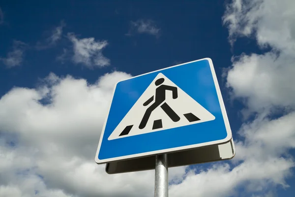 Crosswalk cartello stradale — Foto Stock