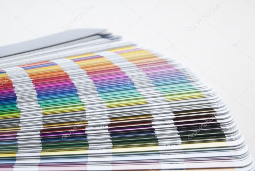Sampler of pantone colors