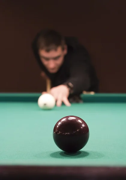Permainan billiard — Stok Foto