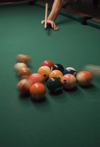 Pool (Bilardo) oyunu — Stok fotoğraf