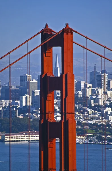 san golden gate Köprüsü görülen francisco şehri