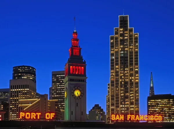 stock image Skyline at night