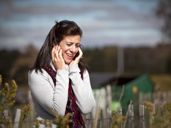 stock image Woman on phone