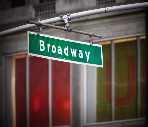 Panneau de Broadway — Photo