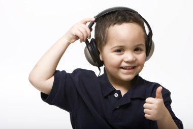 Boy giving thumbs up clipart