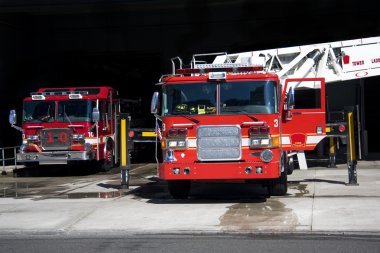 Fire trucks clipart