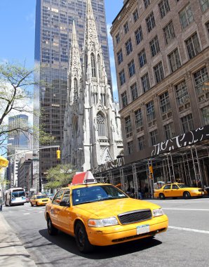 New york street scene clipart